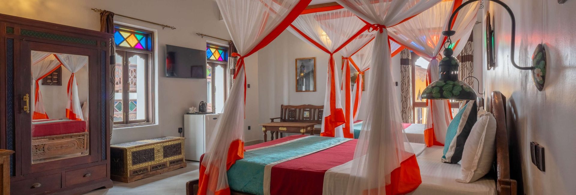 Twin Room with a Pool View