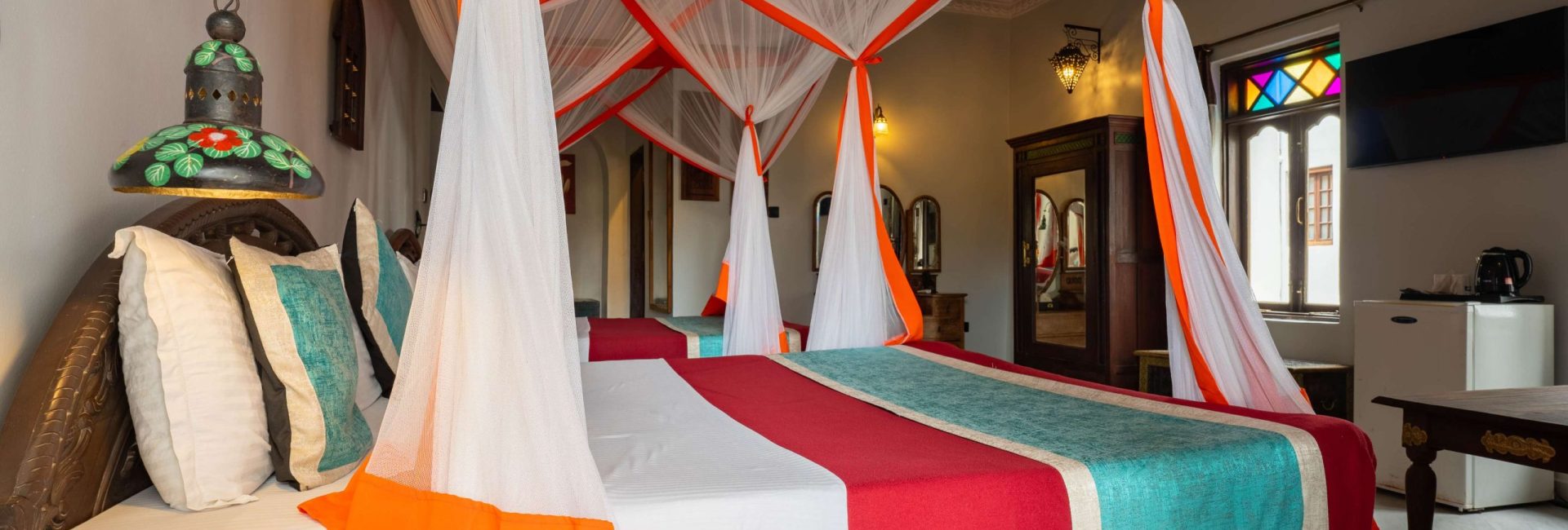 Twin Room with a Pool View